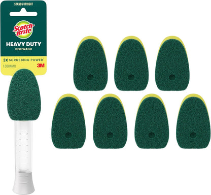 Scotch-Brite Heavy Duty Dishwand Refills, Keep Your Hands Out of Dirty Water, 2 Refills