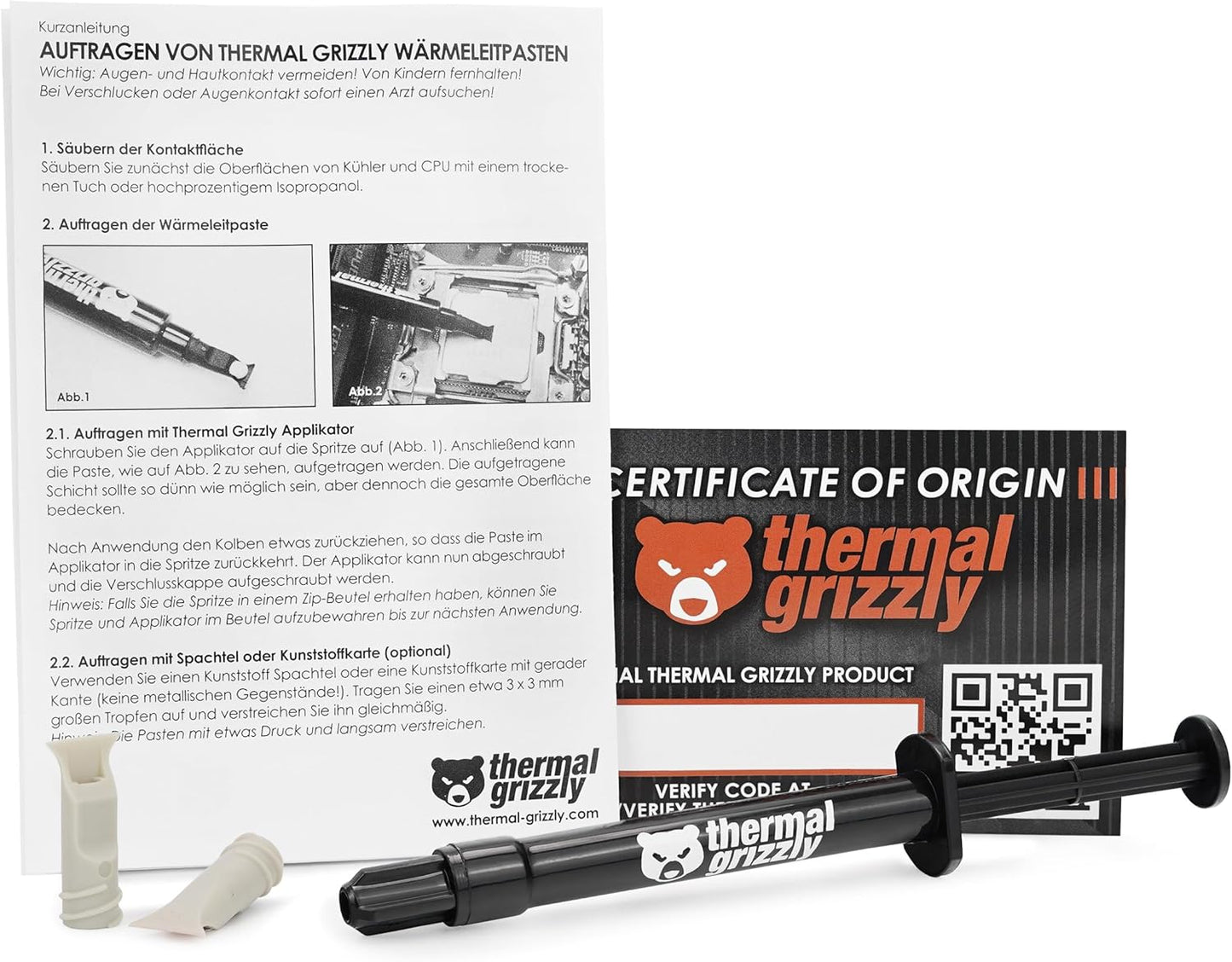 Thermal Grizzly Kryonaut Extreme - 2 Gram - Extremely High Performance Thermal Paste with 12 Cleaning Wipes 6 Wet & 6 Dry- for Maximum Thermal Conductivity While Overclocking CPU/GPU/PS4/PS5/Xbox