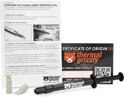Thermal Grizzly Kryonaut Extreme - 2 Gram - Extremely High Performance Thermal Paste with 12 Cleaning Wipes 6 Wet & 6 Dry- for Maximum Thermal Conductivity While Overclocking CPU/GPU/PS4/PS5/Xbox
