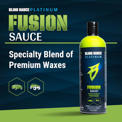 Bling Sauce Platinum Spots Sauce, Heavy-Duty Hard Water Spot Remover for Cars, Trucks, SUVs, 24oz.
