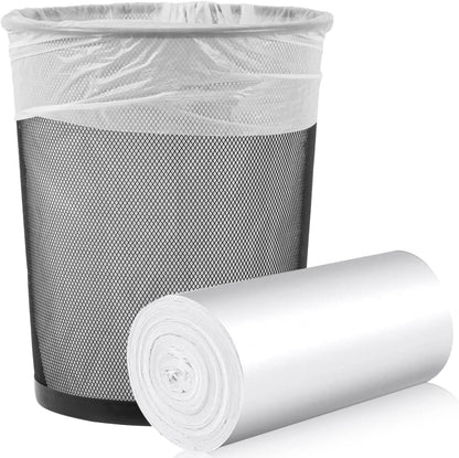 105 Count Small Trash Bags, 4 Gallon Garbage Can Liners - Unscented Wastebasket Trash Bags for Bathroom, Kitchen, Bedroom, Cleaning Supplies (15 Liter)