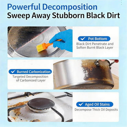 Kitchenware Stain Cleaner, Strong Descaling, Multi-purpose Oil Stain Remover, Pot Pan Bottom Cleaning Paste,Powerful Kitchenware Cleaner, Cooktop Pot Cleaner Effortless for Burned Cookware (150g) (1)
