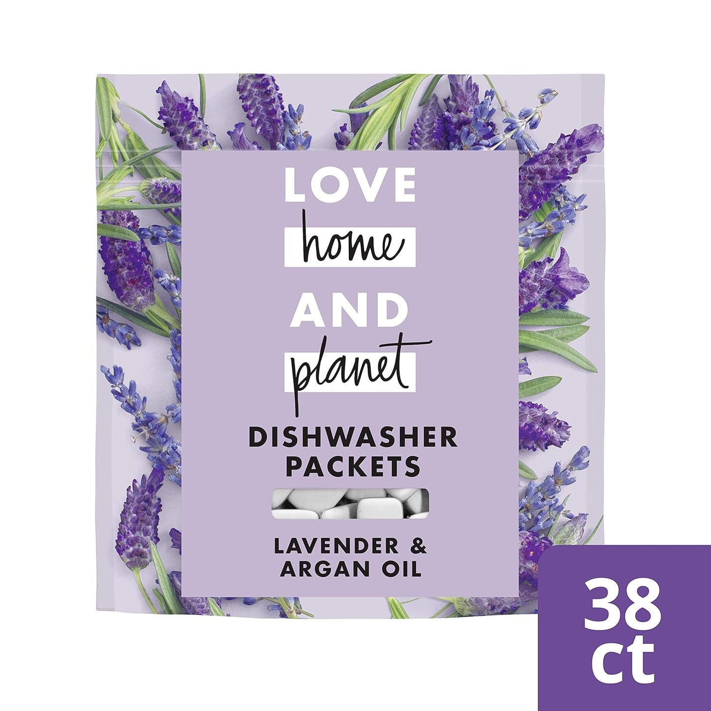Love Home and Planet Dishwasher Detergent, Gel Lavender & Argan Oil, 56 oz