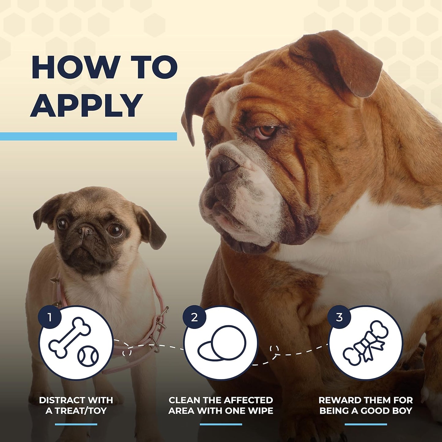 Paste for Bulldogs Wrinkle 2oz+ 50 Wrinkle Wipes French Bulldog (Pack of 2)- Wrinkle Cream for Dogs, Frenchie, English Bulldog, Pug- Cleans Rashes,Tail Pockets, Dry Skin & Paws (Made In USA)