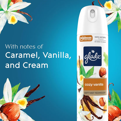 Glade Air Freshener Room Spray, Clean Linen Scent, Odor Fighting to Deliver Long Lasting Freshness, 7.3 Oz, 6 Count