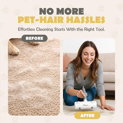 Pet Hair Remover Roller - Reusable Lint Roller for Dog and Cat Hair, Easy to Clean Electrostatic Pet Hair Removal Tool with Ergonomic Grip for Bedding, Couch, Carpet and Car Interiors