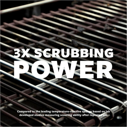 Scotch-Brite Heavy Duty Scrub Sponge, 9 Kitchen Sponges Designed for Tough Messes in the Kitchen that Last 3X Longer*, Best for Cast Iron Skillets and Outdoor Grills, Flexible, Durable, and Strong