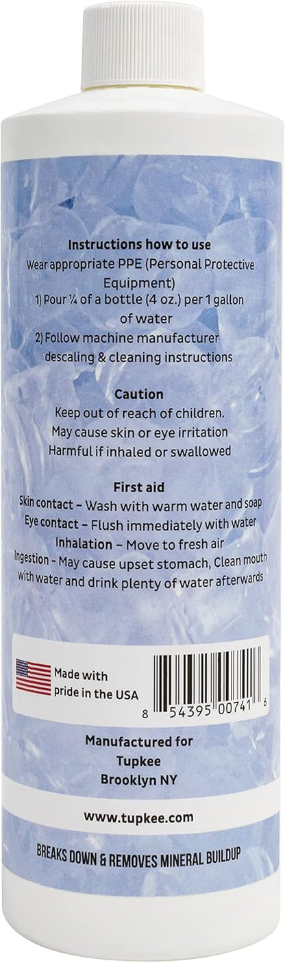 Ice Machine Cleaner Nickel Safe - 16oz, Compatible for Affresh, Whirlpool 4396808, Manitowoc, Kitchenaid, Scotsman Ice Maker Cleaner Descaler - Pack of 4