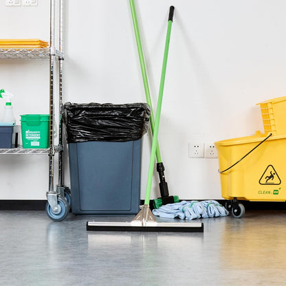 Restaurantware-SQUEEGEE ONLY: Clean Tek Professional 29.92 Inch Floor Squeegee, 1 Broom With Double Rubber Blade - Handle Sold Separately, Heavy-Duty, Steel Wiper For Concrete Floor