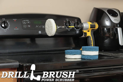 Drill Scrubber - Drill Brush Power Scrubber Pads - Bathroom - Drill Pad Attachments - Cleaning Pads - Shower Door - Baseboard - Bathroom Sink - Shower Cleaner - Flooring - Hard Water Stain Remover