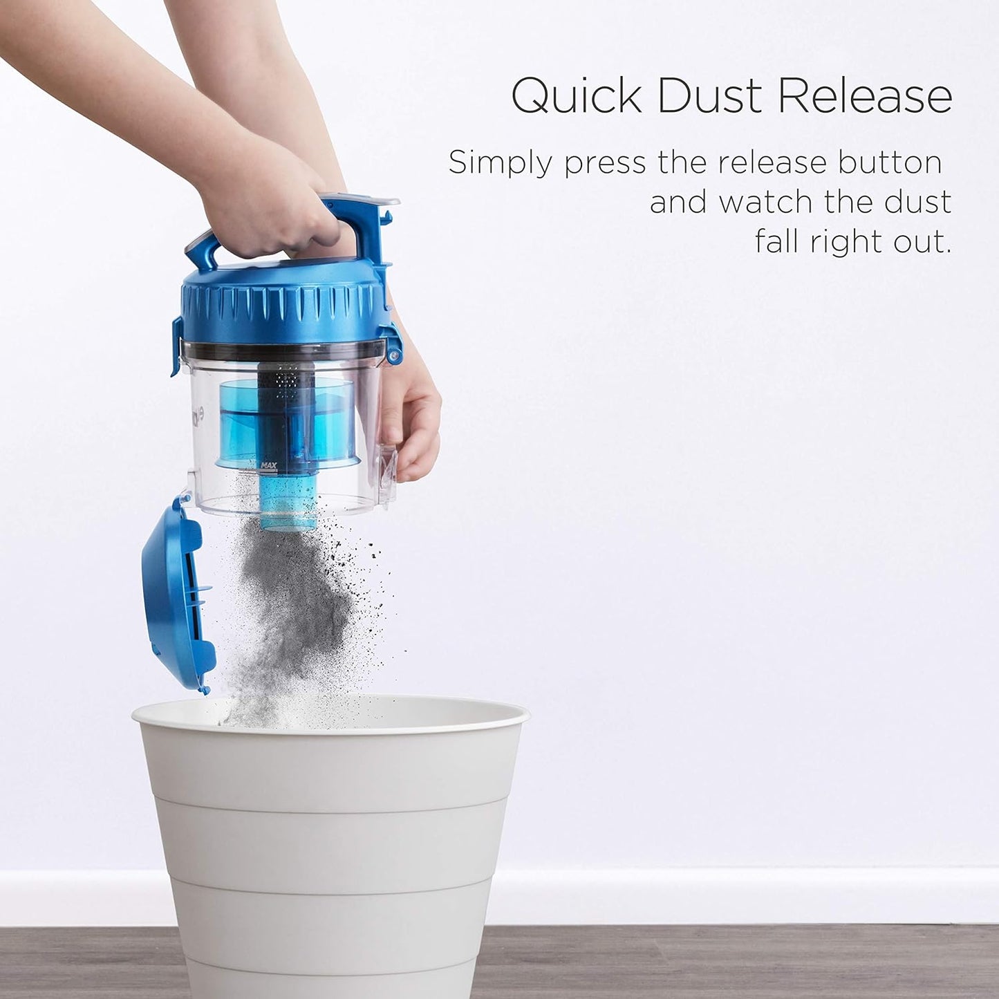 Eureka WhirlWind Bagless Canister 2.5L Vacuum Cleaner, Lightweight Vac for Carpets and Hard Floors, NEN110A, Blue