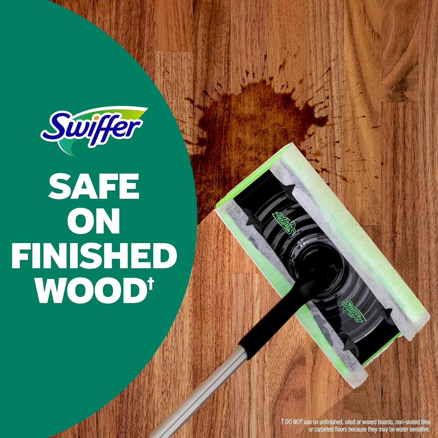 Swiffer Heavy Duty Mop Wet Multi-Surface Cloth Refills for Floor Mopping and Cleaning, Hardwood Floor Cleaner, 20 count