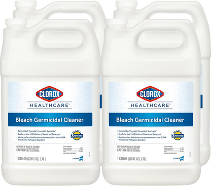 Clorox Healthcare Bleach Germicidal Cleaner Refill, 128 Fluid Ounces (Package May Vary)