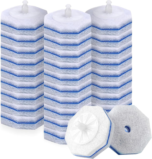 30Pcs Disposable Toilet Wand Refills Compatible with Clorox Toilet Wand. Easy Cleaning Toilet Bowl Fiber Wand Heads Compatible with Most Toilet Brushes