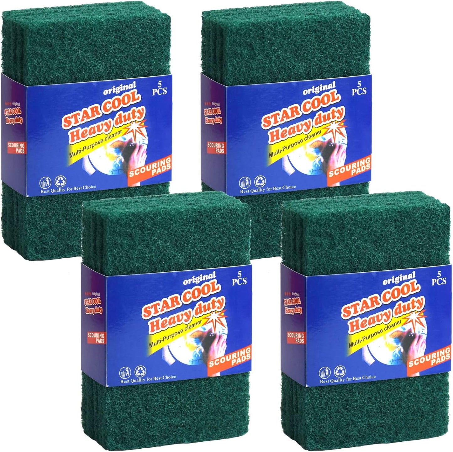 Heavy Duty Scrub Sponge, Scratch Free Home Kitchen Dual-Sided Dishwashing Sponge, Sponge scouring pad,for Kitchen, Sink, Dish, Bathtub, Wall 30PCS…