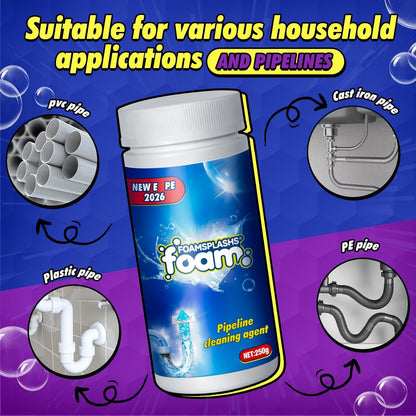 Drain Clog Remover, Wild Tornado Sink and Drain Cleaner, Pipe Dredging Agent, Sink & Toilet Clog Remover, Mild Formula Cleaning for Kitchen & Bathroom Cleaning (7.5 FL OZ (Pack of 1), Unscented)