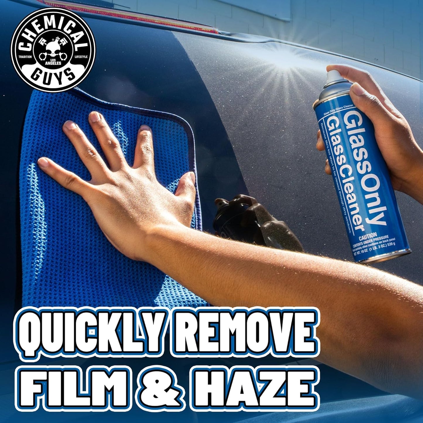 Chemical Guys CLDSPRAY100 Foaming Glass Cleaner (Works on Glass, Windows, Mirrors, Navigation Screens & More; Car, Truck, SUV and Home Use), Ammonia Free & Safe on Tinted Windows, 19 fl oz