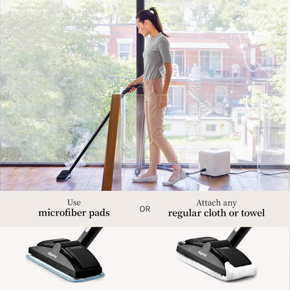 Dupray Neat Steam Cleaner with the Awesome Bag, Multipurpose Steamer for Floors, Grout & Upholstery, Chemical-Free Cleaning, Large Tank, 18-Piece Accessory Kit