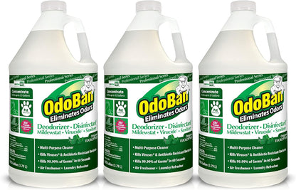 OdoBan Professional Disinfectant and Odor Eliminator Concentrate, Made in the USA, Lavender Scent, 2-Pack, 1 Gallon Each