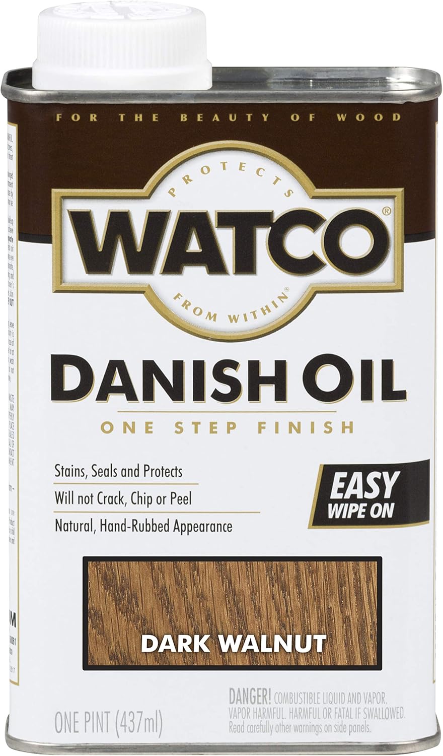 Watco Danish Oil Wood Finish Spray, 11.25 oz, Dark Walnut