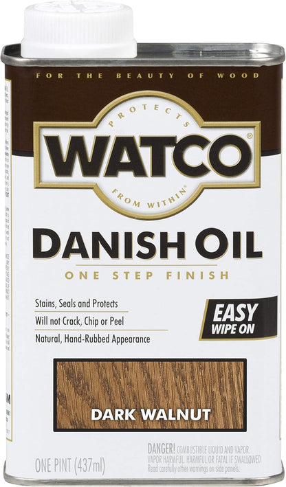 Watco Danish Oil Wood Finish Spray, 11.25 oz, Dark Walnut