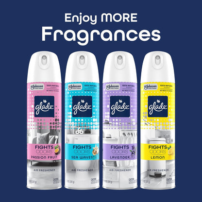 Glade Air Freshener Room Spray, Clean Linen Scent, Odor Fighting to Deliver Long Lasting Freshness, 7.3 Oz, 6 Count