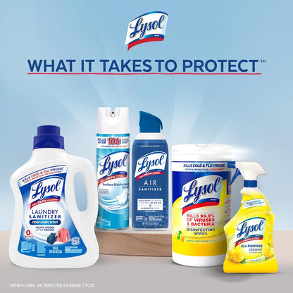 Lysol Disinfectant Laundry Sanitizer & Scent Booster, Laundry Detergent Additive, Color Safe Bleach Alternative, Laundry Odor Eliminator, Kills Bacteria & Viruses, Lavender Scent, 90 Fl Oz