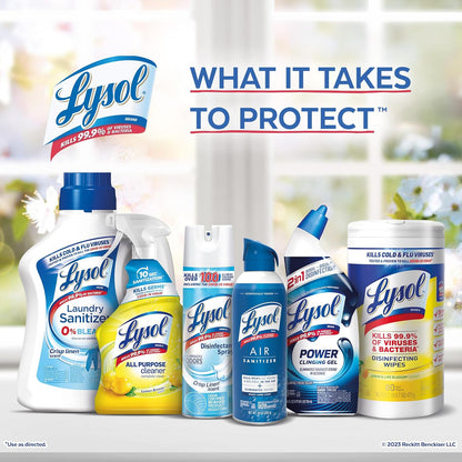 Lysol Toilet Bowl Cleaner, Max Strength Bathroom Cleaning Supplies, Toilet Bowl Cleaner Clinging Gel, Home Essential, Instant Stain Removal, Disinfecting and Deodorizing, Bleach Free, 24 oz (9 ct)