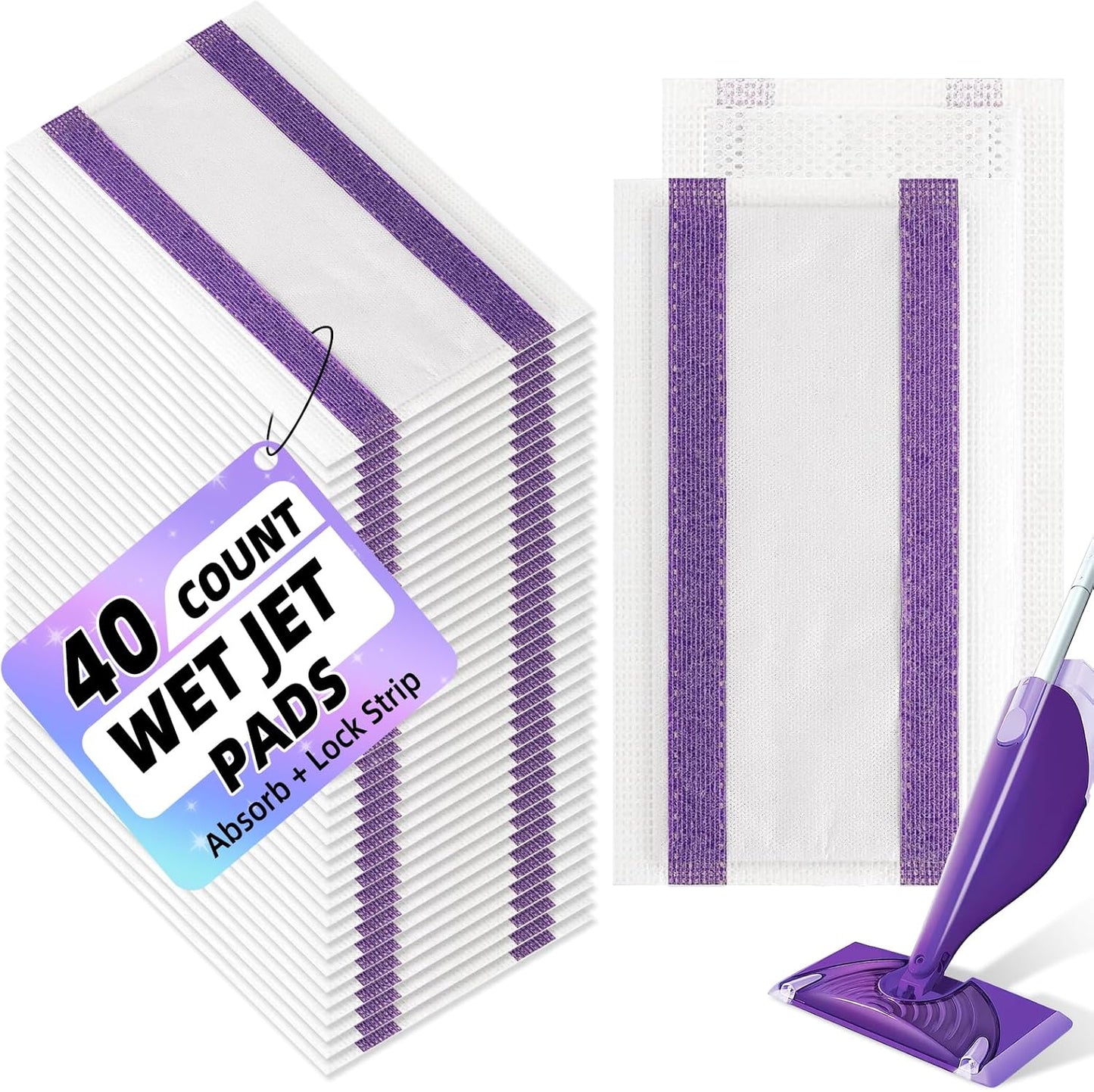 60PCS Disposable Mopping Pads Refills for Swiffer PowerMop,Replacement with Swiffer Power Mop Refills for Swiffer Power Mop Pads Multi-Surface for Floor Cleaning