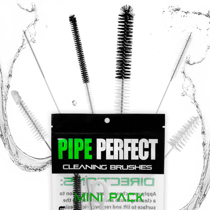 Pipe Perfect Original Cleaning Brush Set – Multi-Size Detail Brushes for Glass, Bottle, Tube & Narrow Openings | Deep Cleaning Kit for Hard-to-Reach Areas | Durable Reusable (Original Pack)
