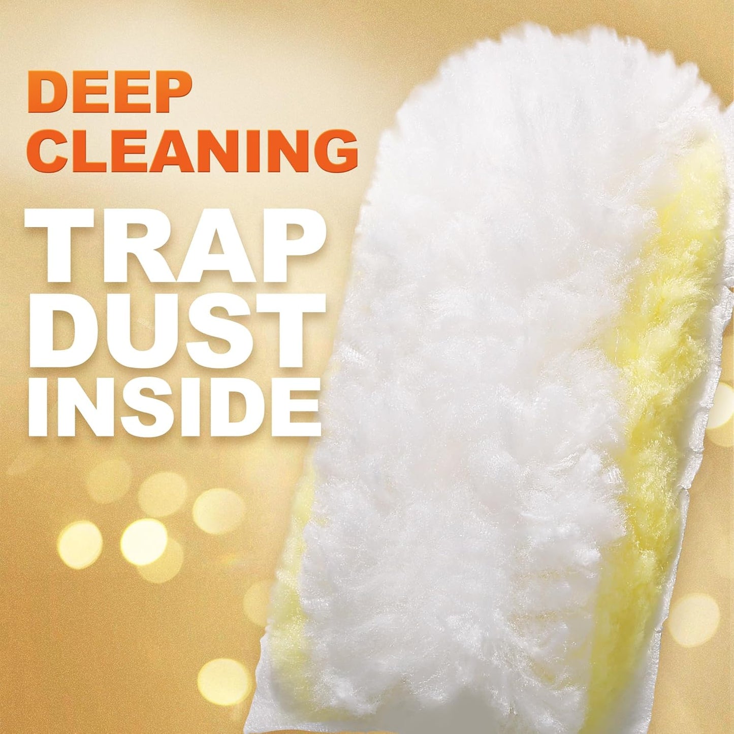 JOYMOOP Scented Telescopic Duster kit, 3FT Extendable Handle (Yellow) + 24 Yellow Refills for Swiffer Feather Duster,Easy Cleaning for Ceilings, Ceiling Fans, Blinds, Vents & Shelves