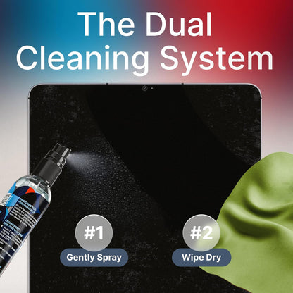 Koala Eyeglass Lens Cleaner Spray Kit | (2x) Glasses Cleaner Bottle + (2x) Microfiber Cloth | Alcohol Free Eyeglasses, Screen, and Camera Cleaning Kit | Made in USA (4 Piece Set)