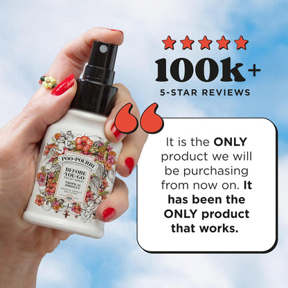 Poo-Pourri Before-You-Go Pocket Toilet Spray, Travel Essentials, Tropical Hibiscus, 1 Fl Oz, Up to 50 Uses, On-The-Go Bathroom Odor Deodorizer with Essential Oils, TSA Approved Size, Hibiscus, Apricot