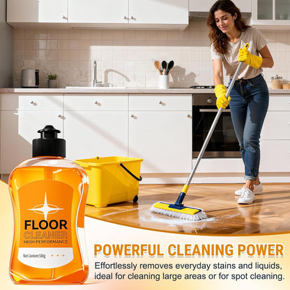 Household Hardwood Floor Cleaner, Floor Cleaner Liquid for Mopping, Floor Solution for Mopping Wood Tile Laminate, Marble, Porcelain Shower Bathroom, Pet-friendly