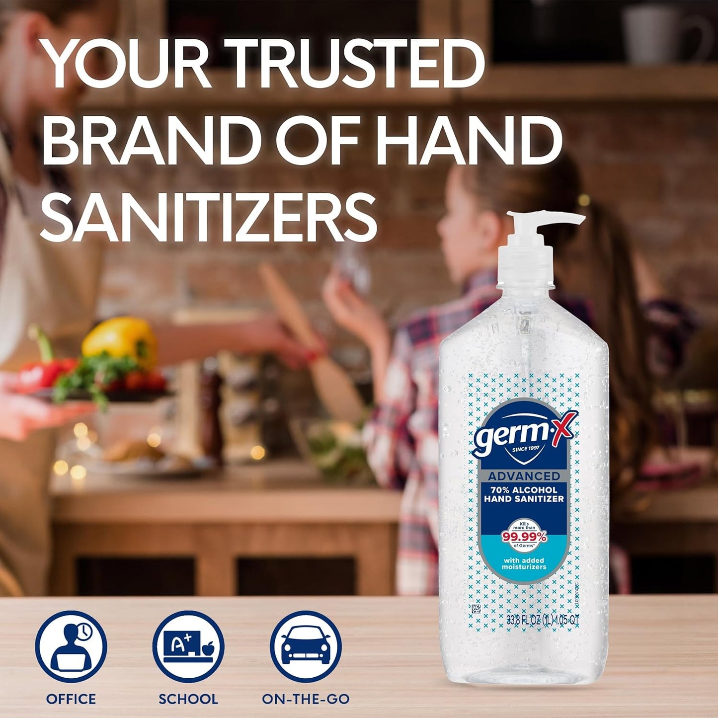 Germ-X Advanced Single-Use Hand Sanitizer Wipes, 20 Soft Wipes (Pack of 10), Fast-Drying & No Rinse Plant-Based Alcohol, Moisturizing Hand Sanitizer with 70% Alcohol