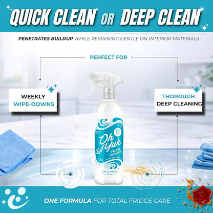Oh Yuk Dishwasher Cleaner, Descaler, And Deodorizer – Removes Grease, Odors, And Buildup – Natural Orange Scent – Septic Safe Formula For A Fresh Dishwasher – Deep Cleans All Machine Models – 16 Fl oz