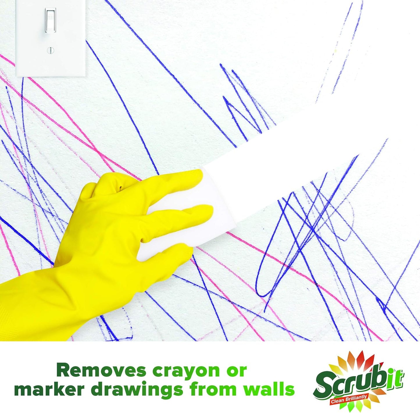 (20 Pack) Extra Thick Magic Sponge Eraser by SCRUBIT- Kitchen, Bathroom, Floor and Wall Cleaner - Miracle Melamine Cleaning Sponges- Durable Long Lasting Foam Scrubbing Pads for Tough Stains and Dirt