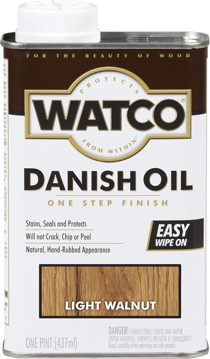 Watco Danish Oil Wood Finish Spray, 11.25 oz, Dark Walnut