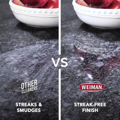 Weiman Disinfecting Granite Daily Clean & Shine Refill, 64 Oz - Safely Clean Disinfect and Shine Granite Marble Soapstone Quartz Quartzite Slate Limestone Corian Laminate Tile Countertop