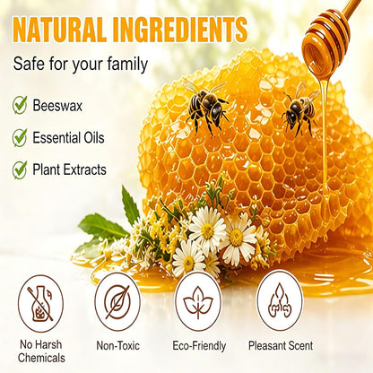 Beeswax Wood Polish for Dull Furniture Care, Non-greasy Wood Cleaner & Shine Enhancer, Easy Spray & Wipe for Cabinets, Tables & Finished Wood Surfaces (1 pcs)