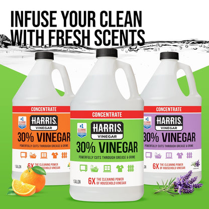 Harris 30% Vinegar Concentrated Extra Strength — All Purpose Cleaner for Home, Garden & Patio