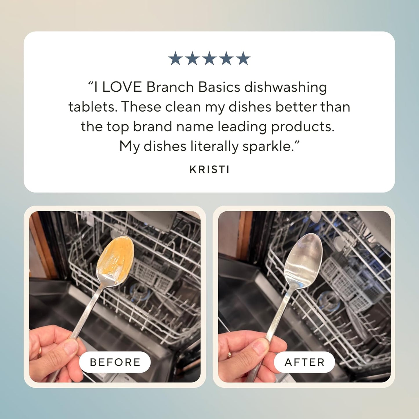 Branch Basics Dishwasher Tablets – 60 Ct | Plastic-Free, Fragrance-Free, Human-Safe | Delivers a Powerful Clean Without Harsh Chemicals