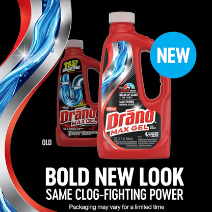 Drano Max Gel Clog Remover, 80 oz