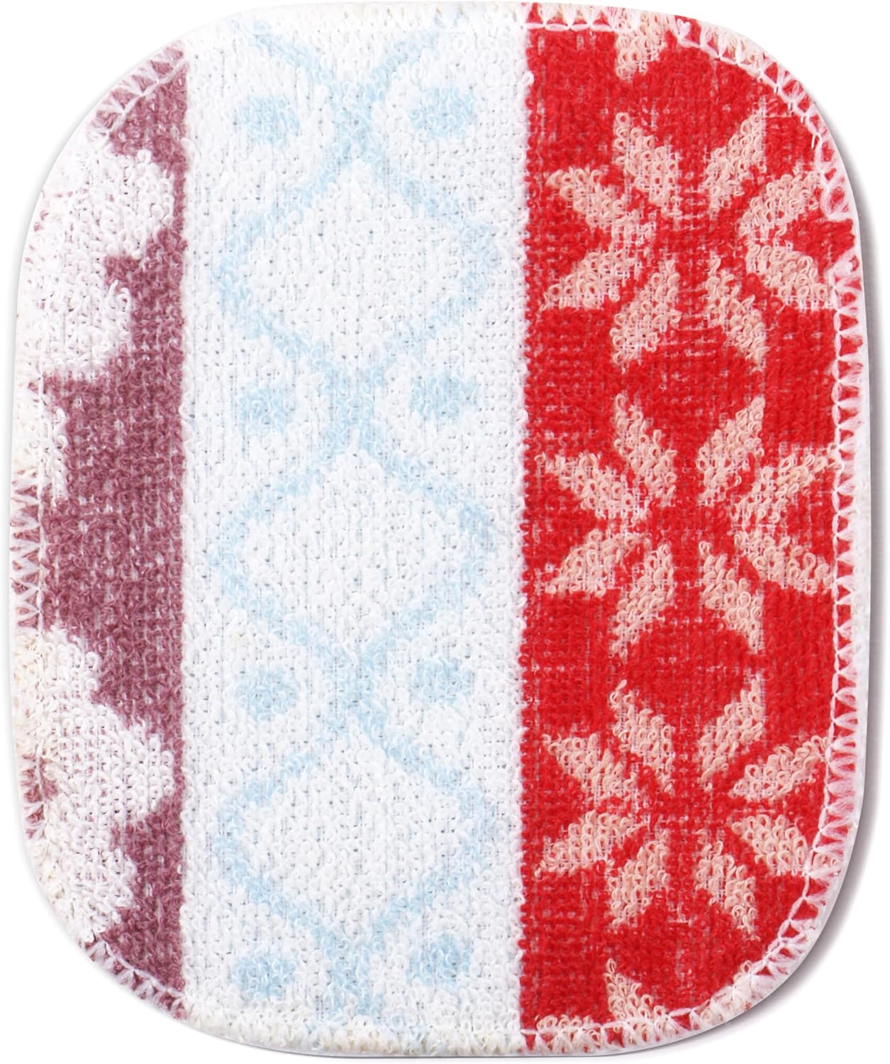 Amarelle GEN II Dish Washing Scrubbers (3-Pack), Made in Green Kitchen Scrubbers for Dishes, Non Scratch Pot & Pan Scrubber, Dual-Sided Heavy-Duty Scouring Pads, Reusable (Nordic Folk)