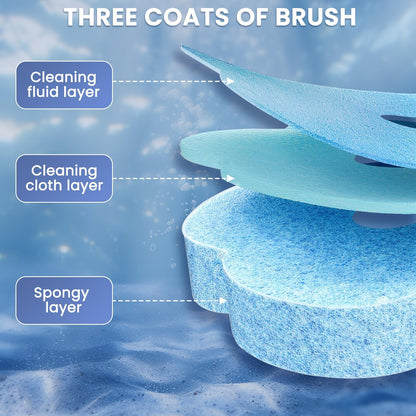 2026 Disposable Toilet Brush Cleaning System with Aromatherapy Refills (Ocean, Lemon, Lavender) – Includes Cleaning Stick, Storage Box, and Scented Refill Tabs