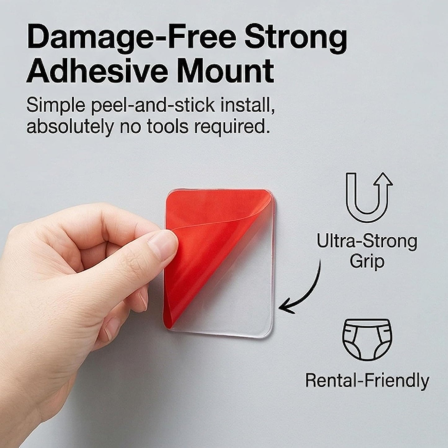 2 Pcs Acrylic Bathroom Wipes Holder, No Punching Wall Mounted Flushable Wipes Dispenser for Bathroom & Kitchen - Clear Wipes Container, Refillable Tissue Box Storage