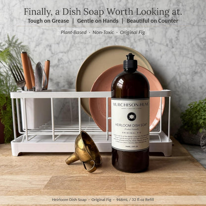 Murchison-Hume Heirloom Dish Soap | Plant-Based Dishwashing Liquid | Tough on Grease | Gentle on Hands & Sensitive Skin | Non-Toxic | Safe for Fine China | Australian White Grapefruit | 16 fl oz