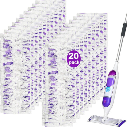 Pure Realm 40 Cout Power Mop Pads Refills for Powermop , Multi-Surface Disposablen swiffer Power Mop Pads，Unscented Spray Cleaning Repalcement Pads Refill