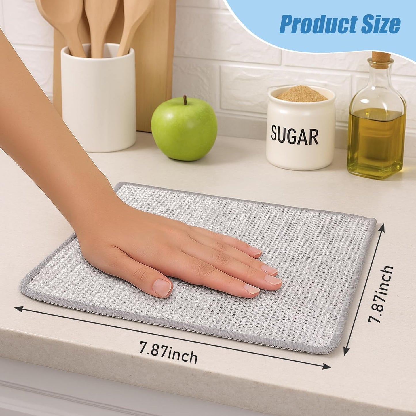 30PCS Non Scratch Wire Dishcloth Steel Wool Scrubber Scrub Pads - Kitchen Dishwashing Rag Sets Bathroom Home Essentials Towels Cleaning Pads Supplies,For Dishes Sinks,Stove Top Dish Cloths Gadgets