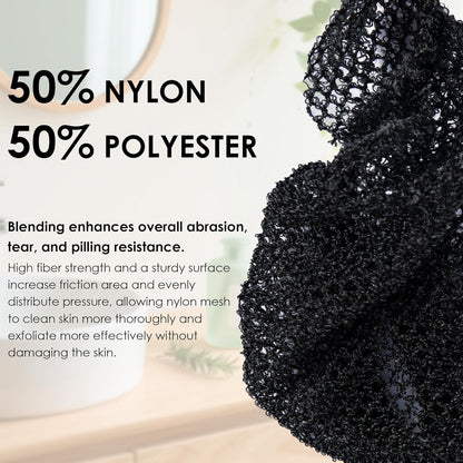INNERNEED Food-Grade Soft Silicone Body Scrubber Shower Brush Handheld Cleansing Skin Brush, Gentle Exfoliating and Lather Well (Black)